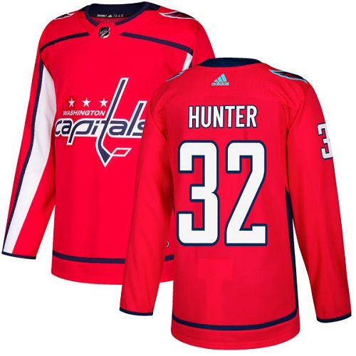 Adidas Men Washington Capitals 32 Dale Hunter Red Home Authentic Stitched NHL Jersey